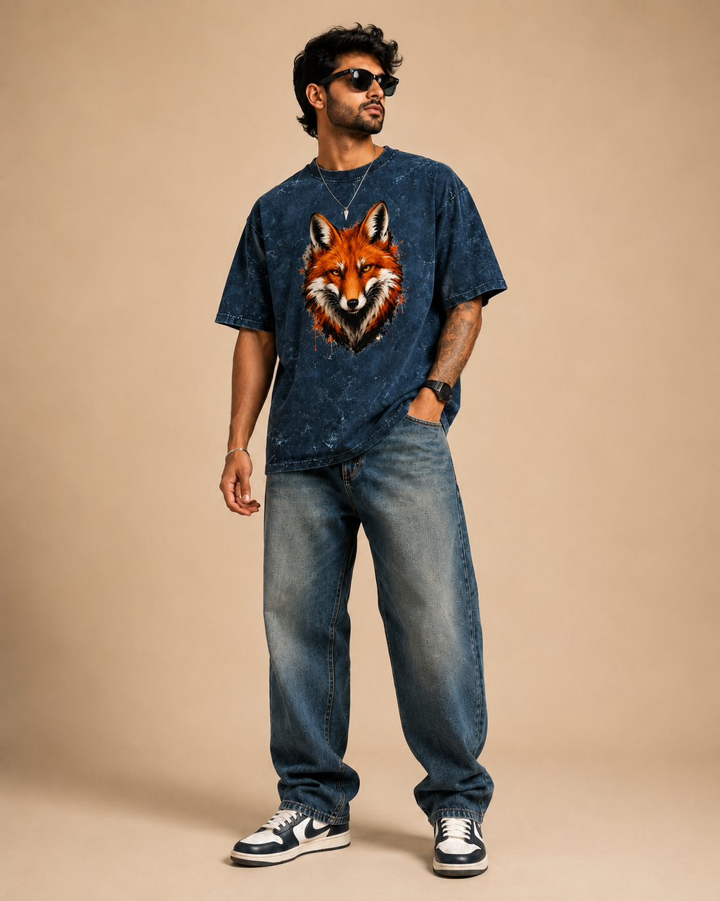 Acid Washed Oversized Tee