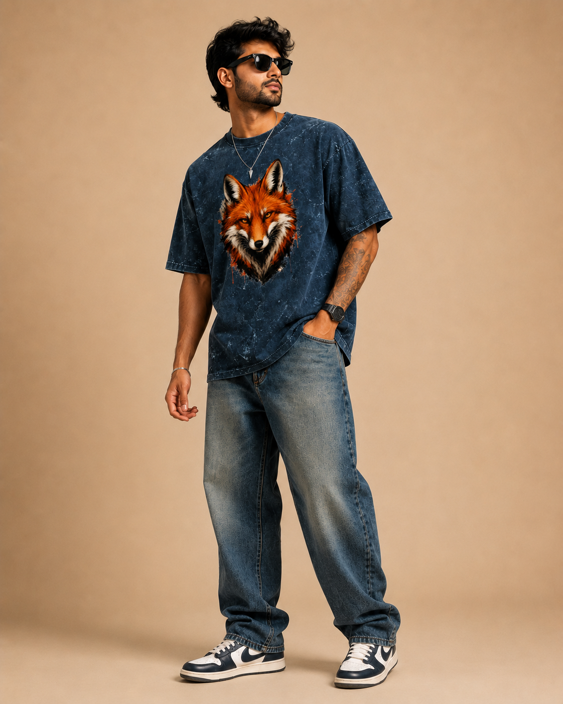 Acid Washed Oversized Tee