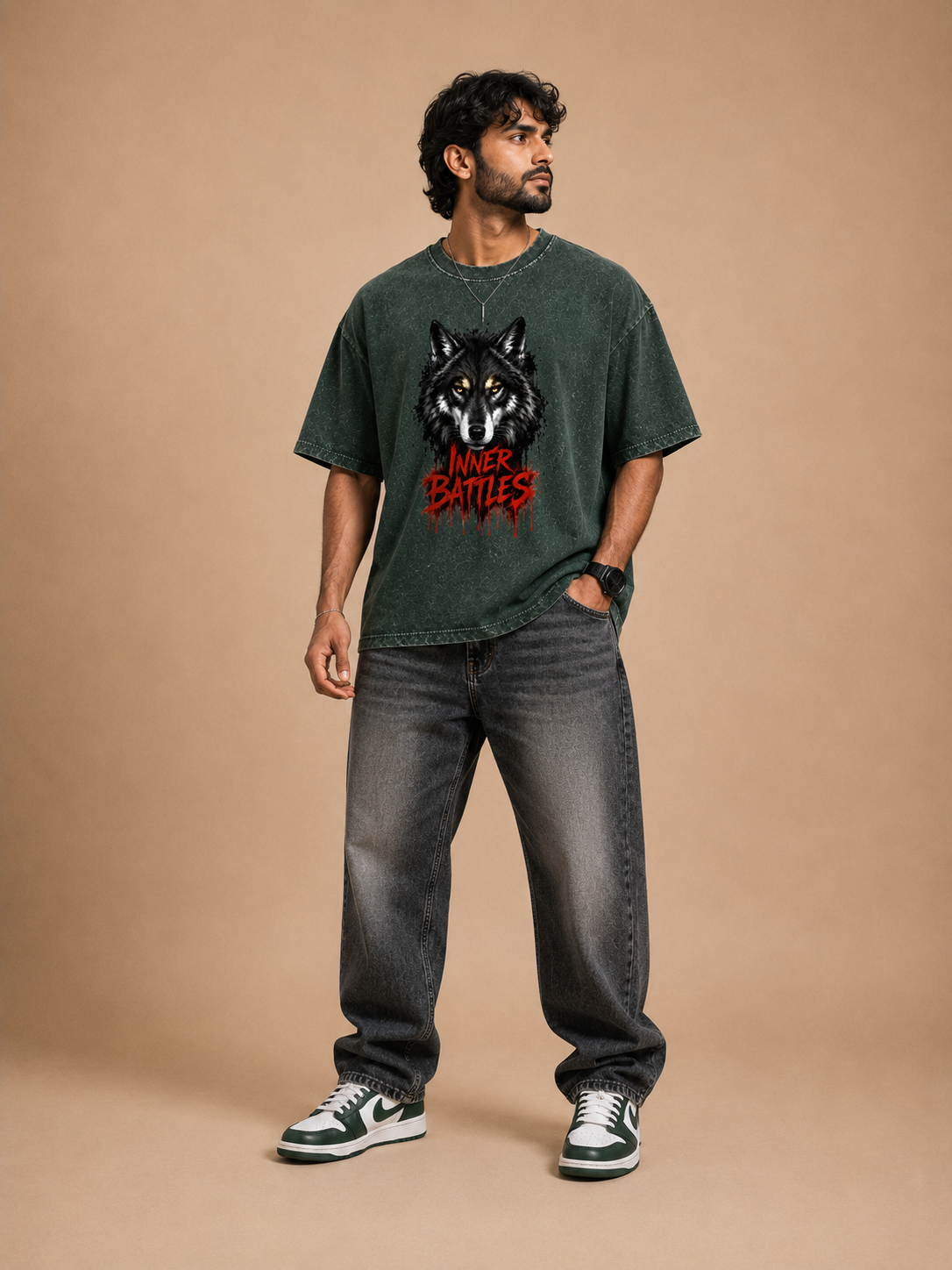 Acid Washed Oversized Tee