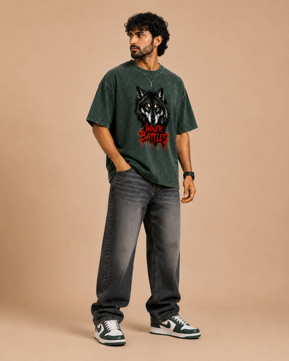 Acid Washed Oversized Tee