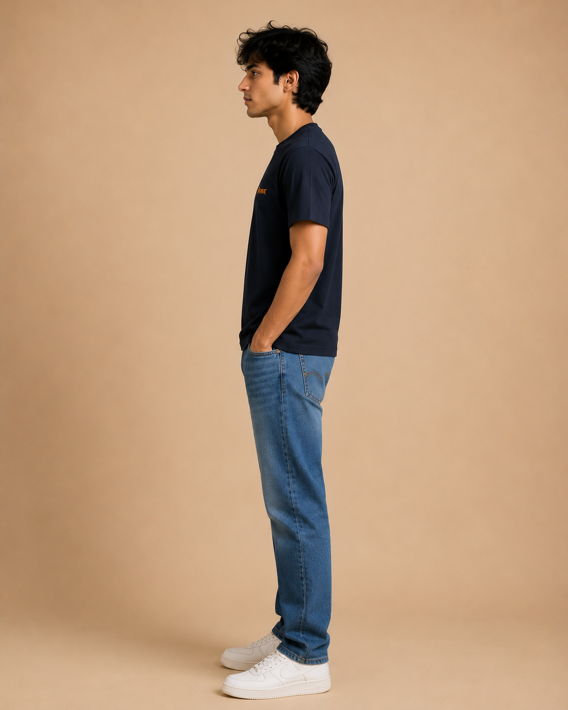 Sthitaprajna Embroidered Supima T-Shirt
