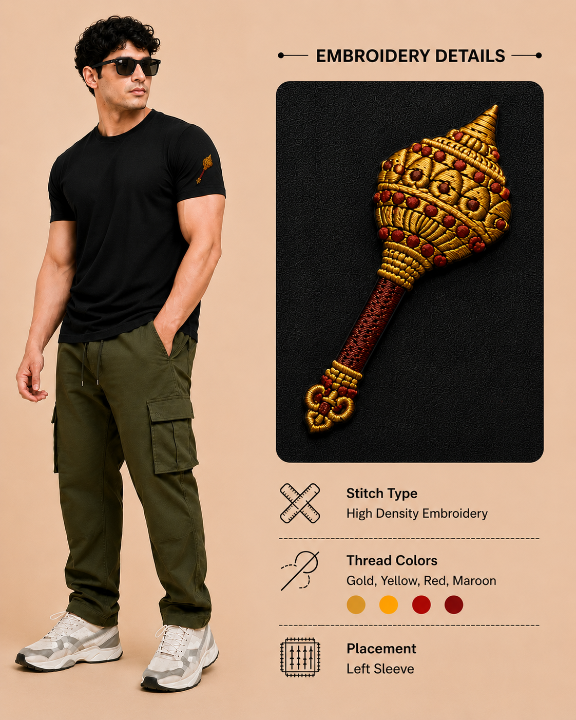 Gada Embroidered Supima T-Shirt