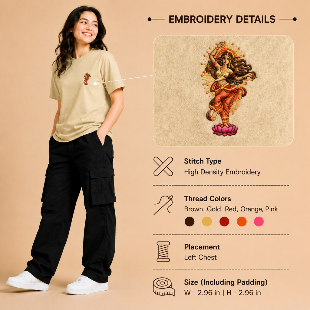 Rhythm of Bliss Embroidered Supima T-Shirt