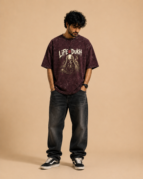 Acid Washed Oversized Tee