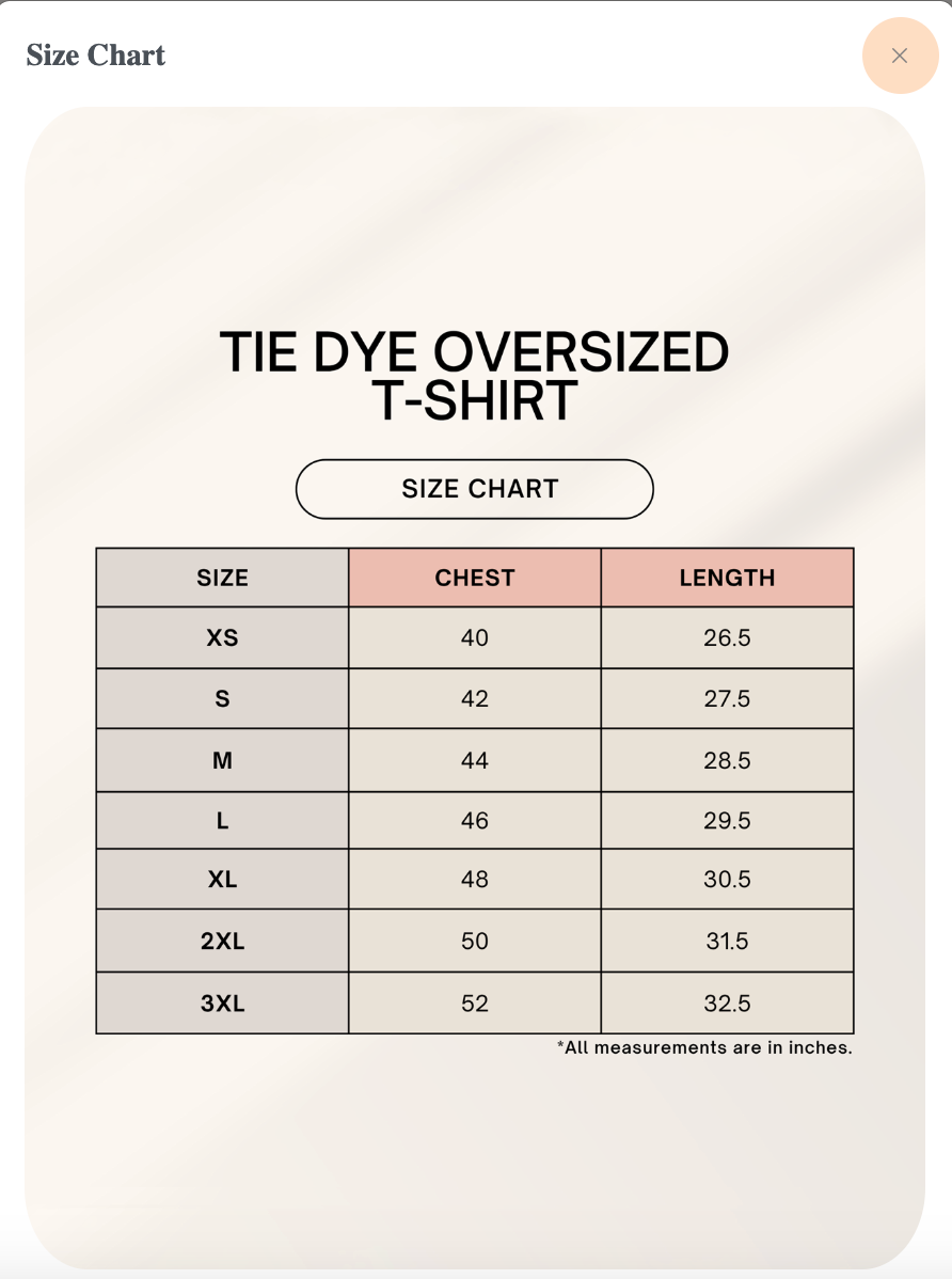 Tie Dye Oversized T-Shirt